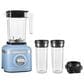 KitchenAid 3-Speed Ice Crushing Blender with 2 Personal Blender Jars in Blue Velvet, , large