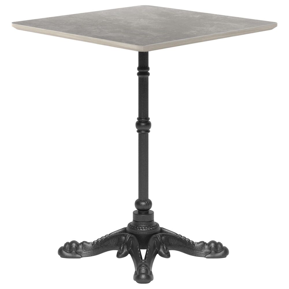 Zuo Modern Alfresco 24" Square Dining Table in Black and Gray - Table Only, , large
