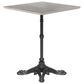 Zuo Modern Alfresco 24" Square Dining Table in Black and Gray - Table Only, , large