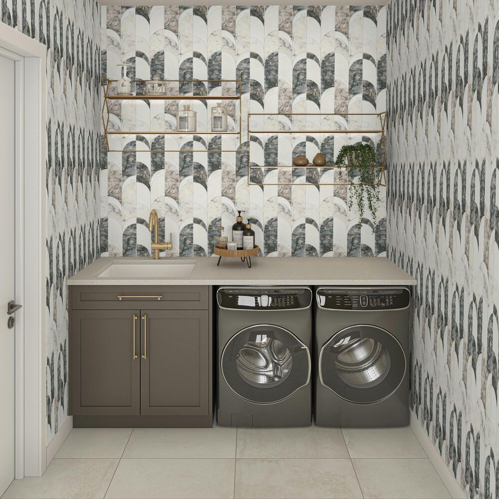 Dal-Tile Gamma Illusive 8&#39;&#39; X 19&#39;&#39; ARCHWAY Natural Stone Mosaic Sheet, , large