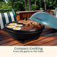 Cuisinart 2-in-1 Indoor/Outdoor Electric Griddle in Blue and Black, , large