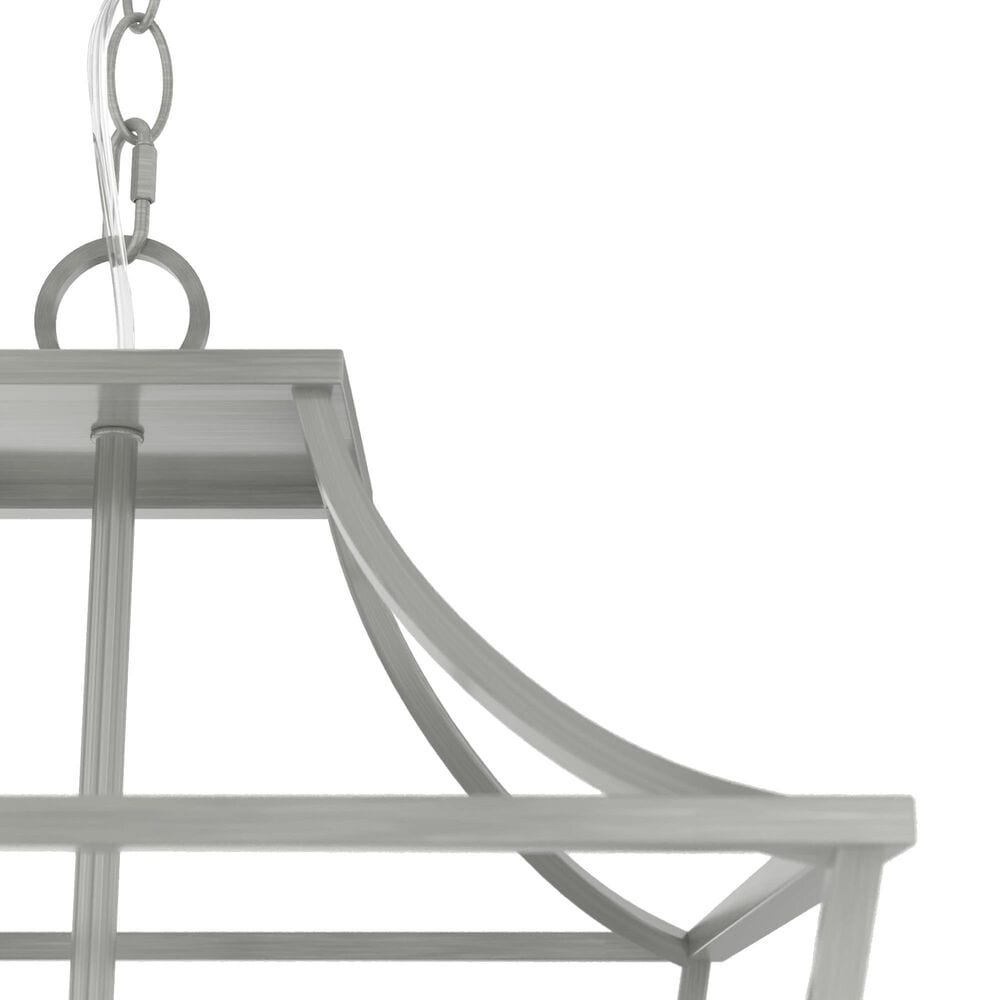 Hunter Laurel Ridge 15&quot; 4-Light Lantern Pendant in Brushed Nickel, , large