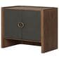 Four Hands Kiran Nightstand in Amber Oak and Dark Green, , large
