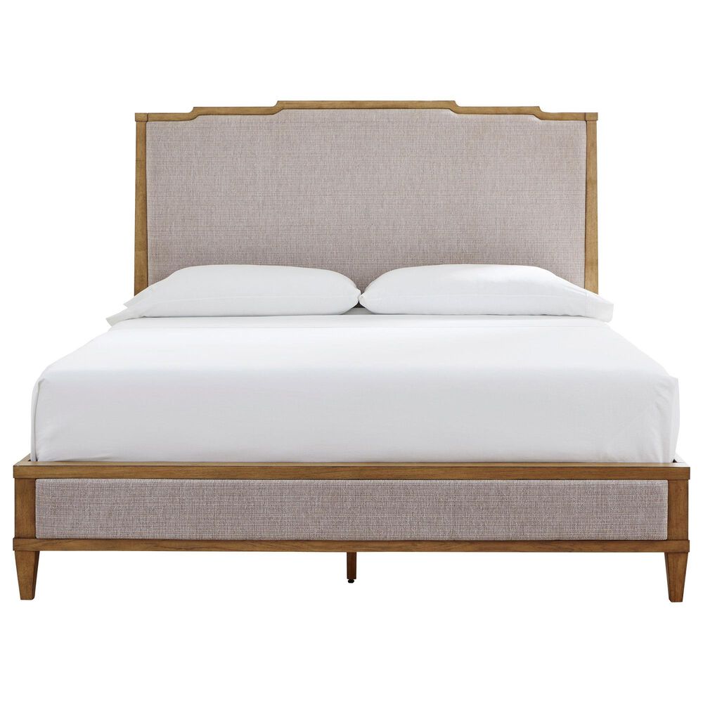 Ashley Sharlance 4-Piece King Panel Bedroom Set in Light Brown, , large