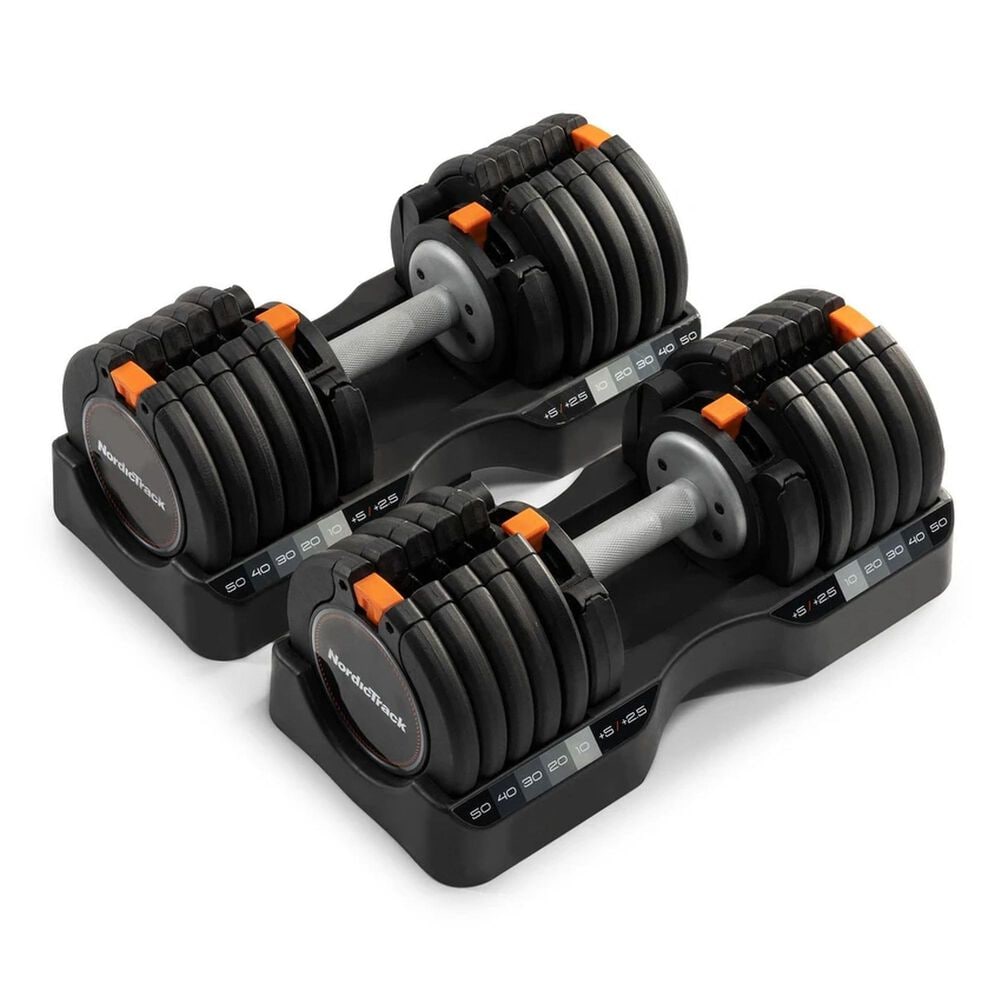 NordicTrack 55 Lb. Select-A-Weight Dumbbells in Black, , large