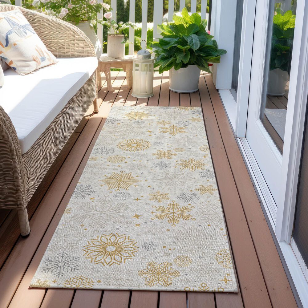 Dalyn Rug Company Wonderland WN31 2&#39;3&quot; x 7&#39;6&quot; Ivory Indoor/Outdoor Runner, , large