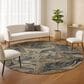 Dalyn Rug Company Nexus NX6 Navy 8" Round Area Rug, , large