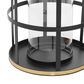 Maple and Jade Industrial Metal Lantern in Black and Gold (Set of 2), , large