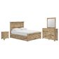 Ashley Makidern 4-Piece Queen Storage Bedroom Set with Six Drawers in Natural Brown, , large