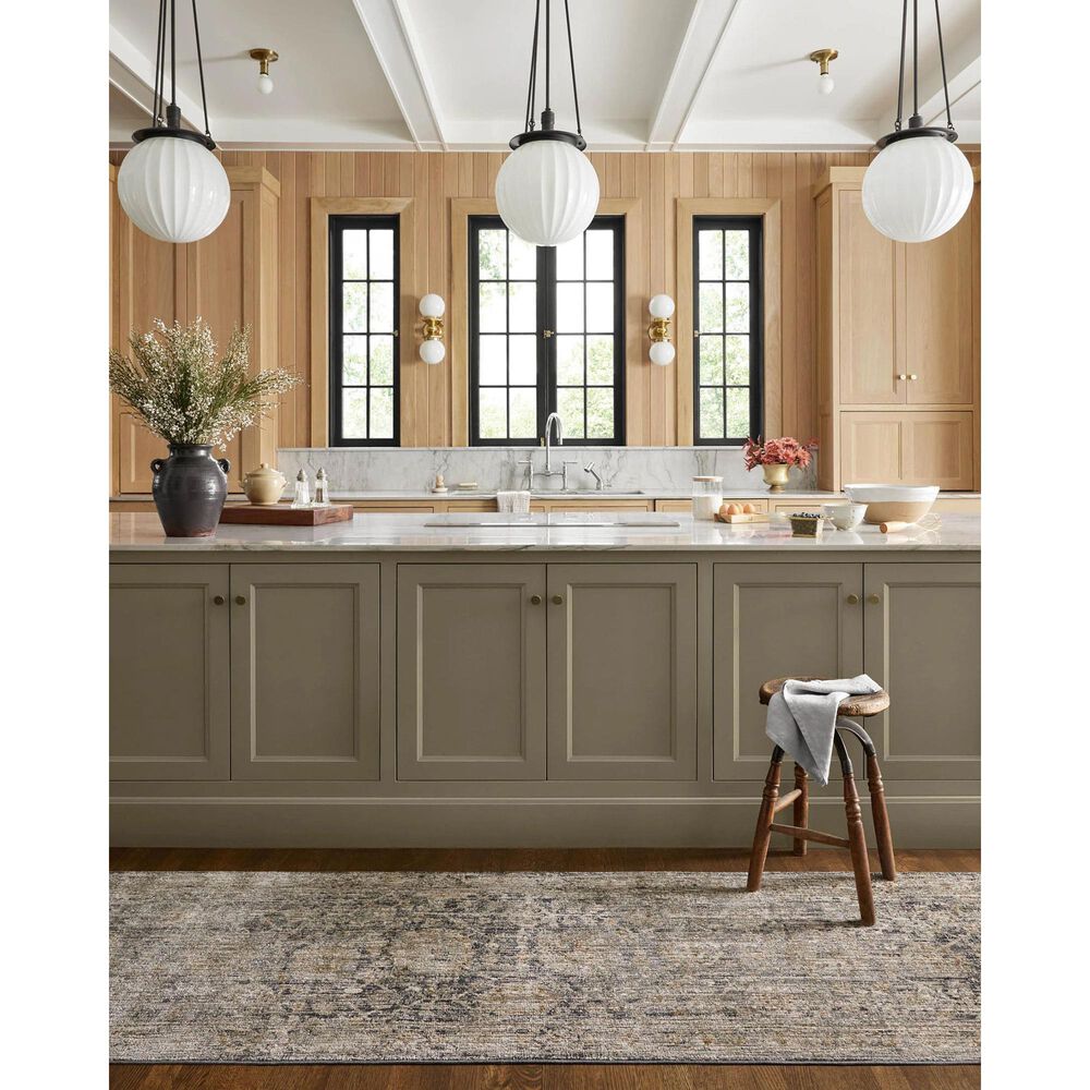 Loloi Katherine 2&#39;7&quot; x 10&#39; Charcoal and Gold Runner, , large