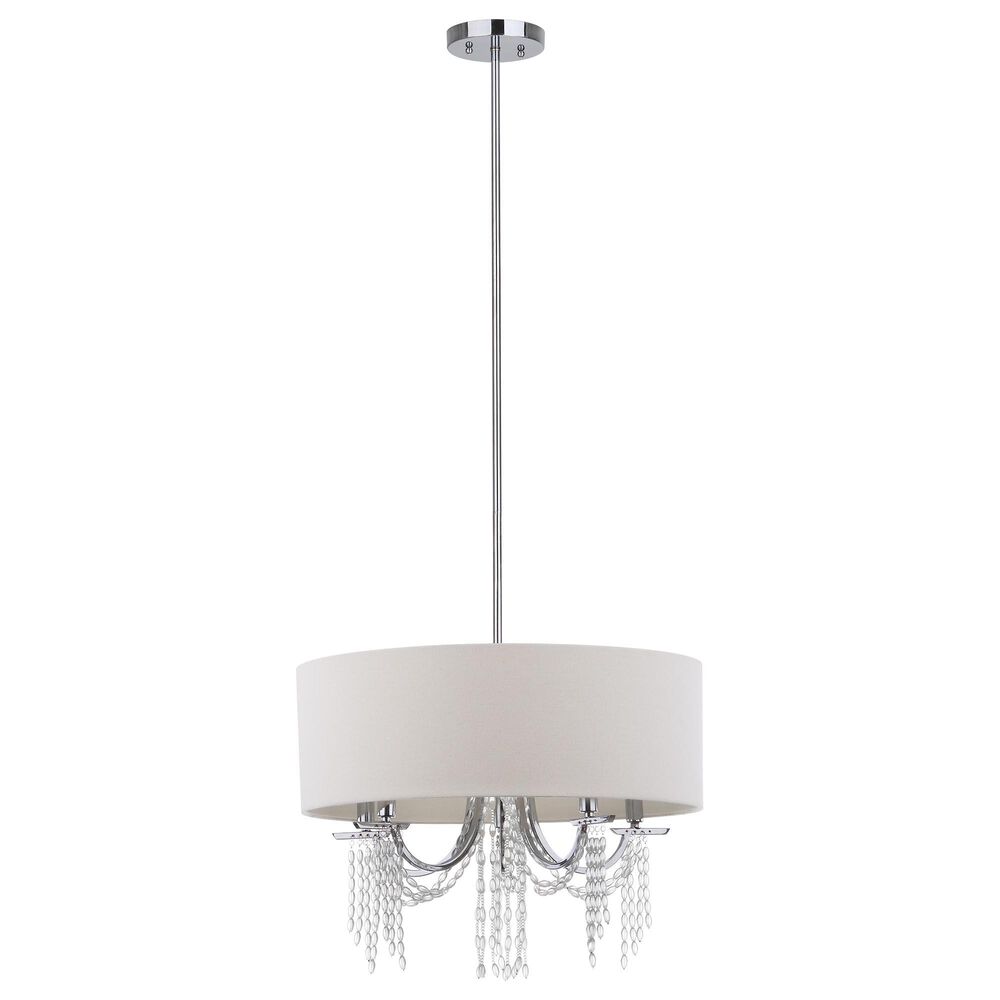 Safavieh Cotillion Pendant Light in Chrome/White, , large