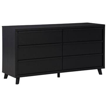 Ashley Danziar 6-Drawer Dresser in Matte Black, , large