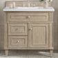 James Martin Vanities Lorelai 36" Single Vanity in Whitewashed Oak with 3 cm Arctic Fall Solid Surface Top, , large