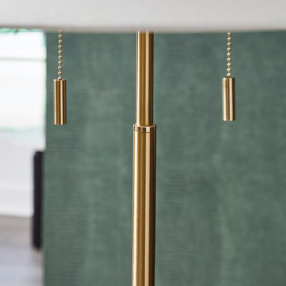 Ashley Haigwood Floor Lamp in Antiqued Gold, , large