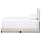 Baxton Studio Emerson King Upholstered Panel Bed in Light Beige, , large