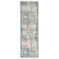 Nourison Rush 2"3" x 10" Ivory and Blue Runner, , large
