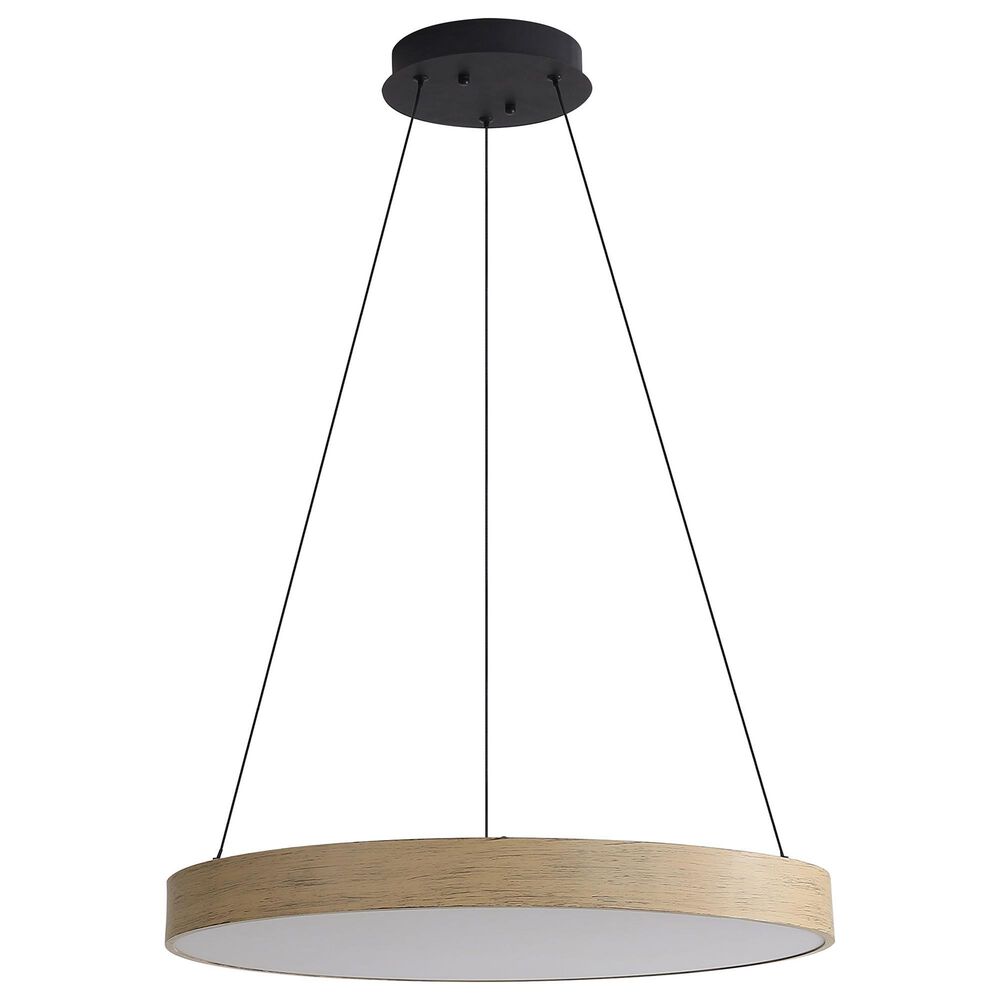 Golden Lighting Anello 1-Light Pendant in Black and Driftwood, , large