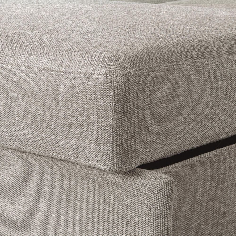Lifestyle Solutions Haddington Stationary Convertible Sleeper Sofa with Chaise in Flax, , large