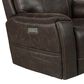 Steve Silver Lexington Triple Power Media Recliner in Saddle Brown, , large