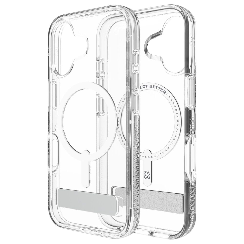 Zagg Crystal Palace Snap Case with Kickstand for Apple iPhone 17 in Clear, , large