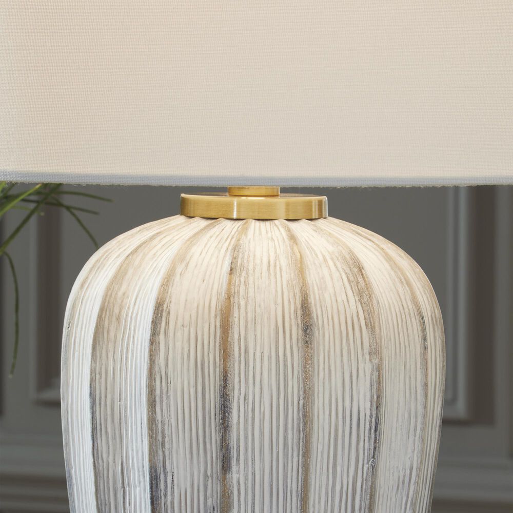 Ashley Lanwell Poly Table Lamp in Antiqued Gray, , large