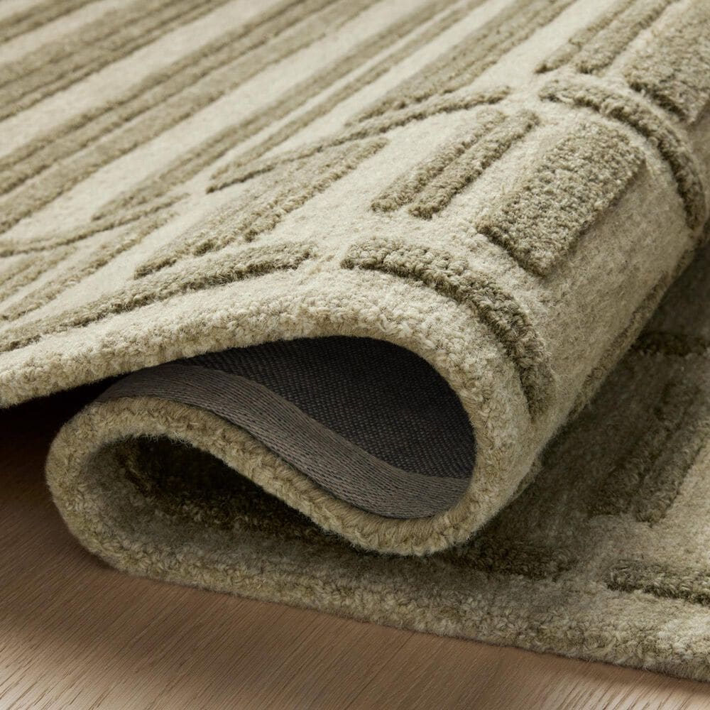 Chris Loves Julia x Loloi Bradley 7&#39;9&quot; x 9&#39;9&quot; Sage and Olive Area Rug, , large