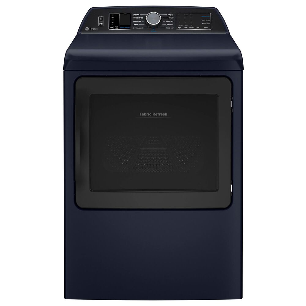 GE Profile 5.3 Cu. Ft. Top Load Washer and 7.3 Cu. Ft. Gas Dryer Laundry Pair in Sapphire Blue, , large