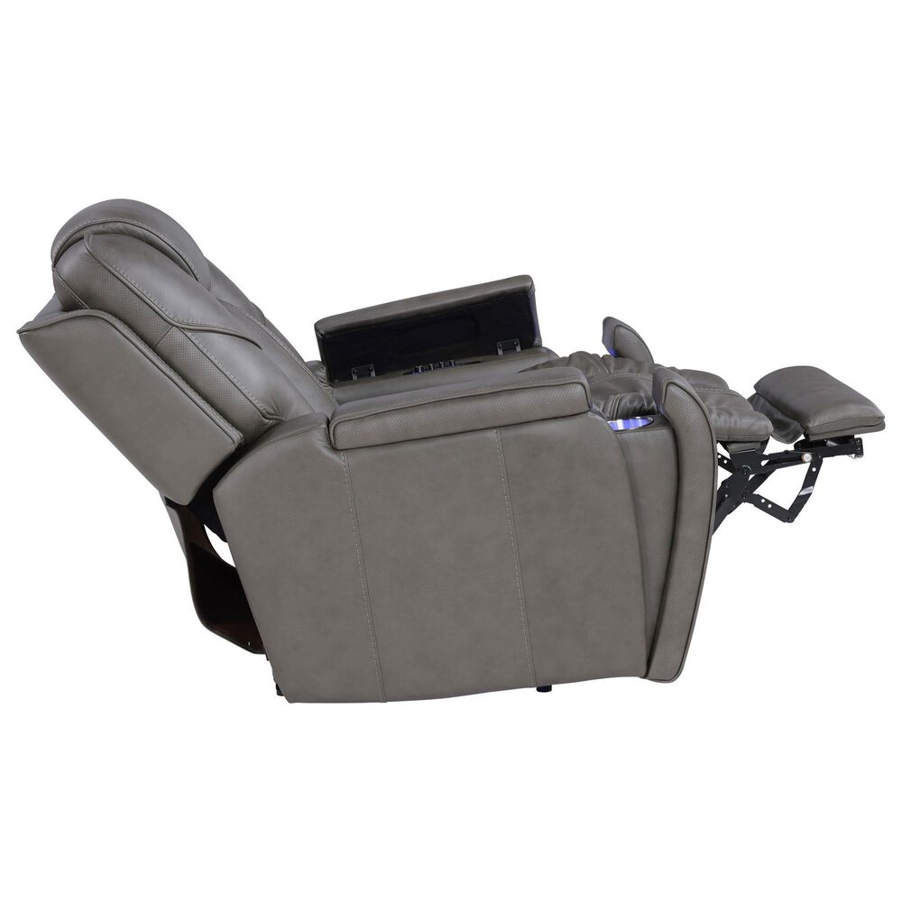Steve Silver Daniel Triple Power Recliner with Built-in Speakers in Mossy Gray, , large
