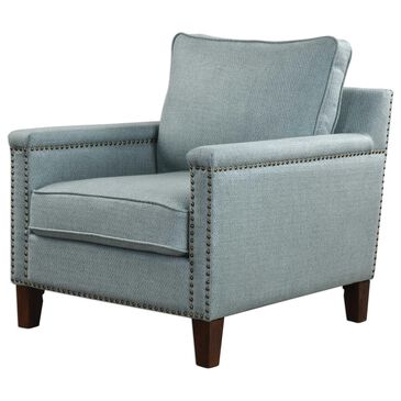 Uttermost Charlotta Accent Chair in Light Sea Mist, , large