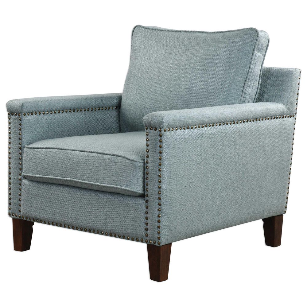 Uttermost Charlotta Accent Chair in Light Sea Mist, , large