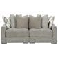 Ashley Aslan Court 2-Piece Symmetrical Sectional Loveseat in Flax, , large