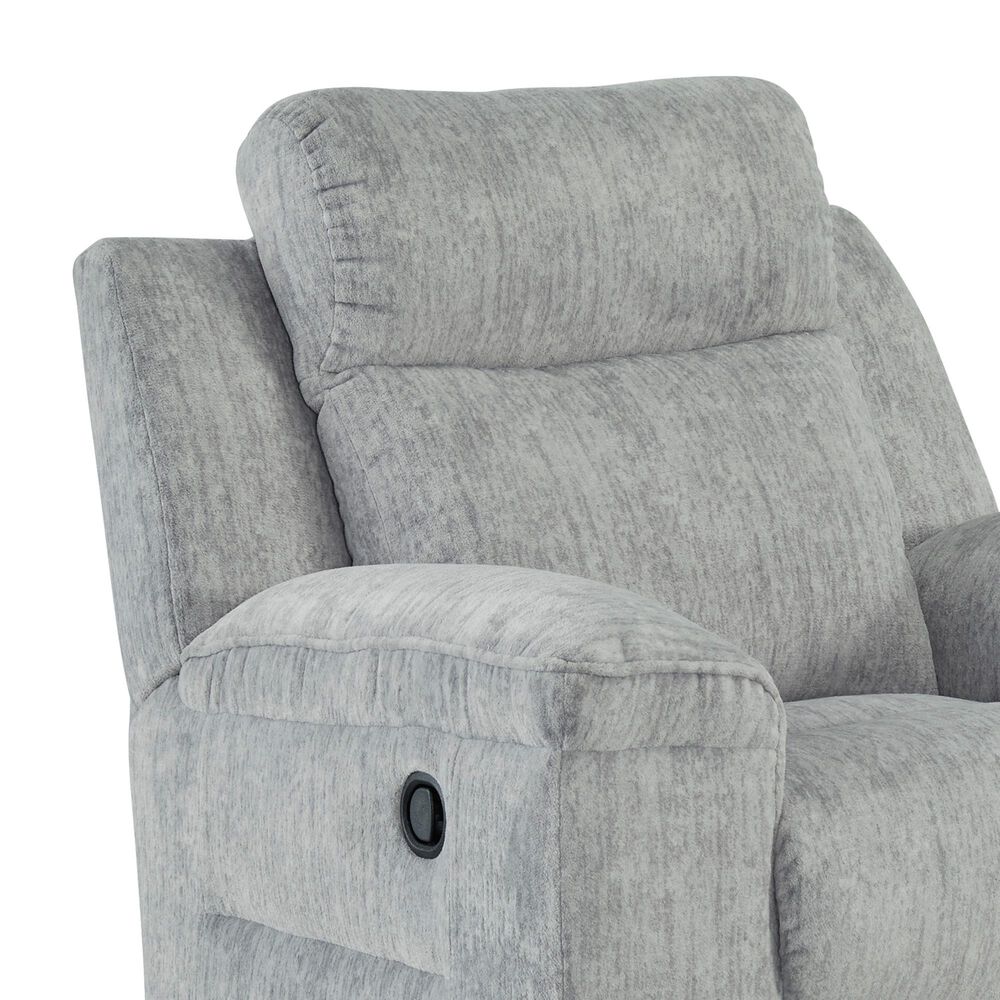 Ashley Buntington Manual Rocker Recliner in Pewter, , large