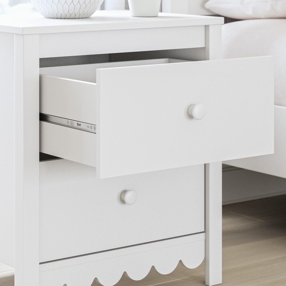 Ashley Hallityn Nightstand in Matte White, , large