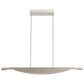 Golden Lighting Luma 42" 1-Light LED Linear Pendant in Sand Nickel, , large