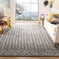 Safavieh Tulum TUL262F 9" x 12" Dark Grey and Ivory Area Rug, , large
