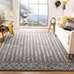 Safavieh Tulum TUL262F 9" x 12" Dark Grey and Ivory Area Rug, , large