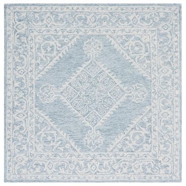 Safavieh Micro-Loop 5" Square Grey Area Rug, , large