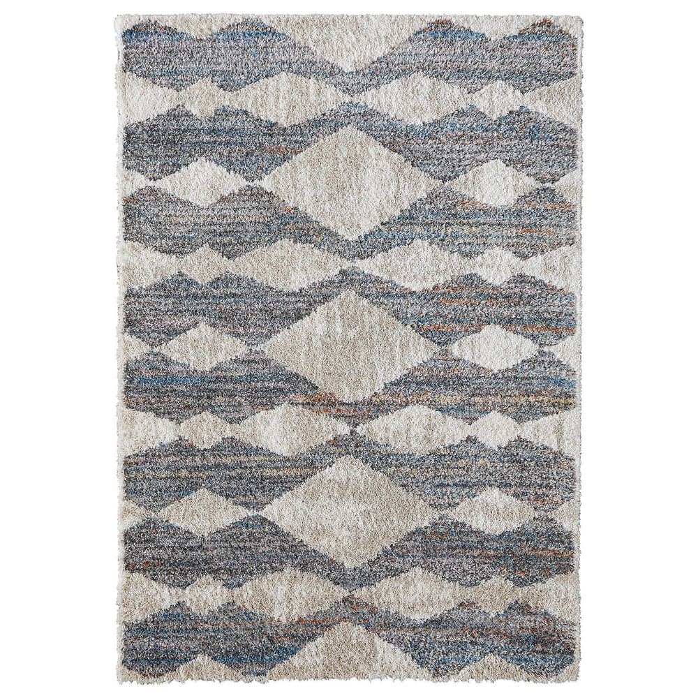 Feizy 39IFF Mynka Gray / Multi 7"11" x 10" Area Rug, , large