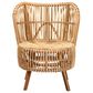 Baxton Studio Nagoya Wide Seat Lounge Chair in Natural Brown, , large
