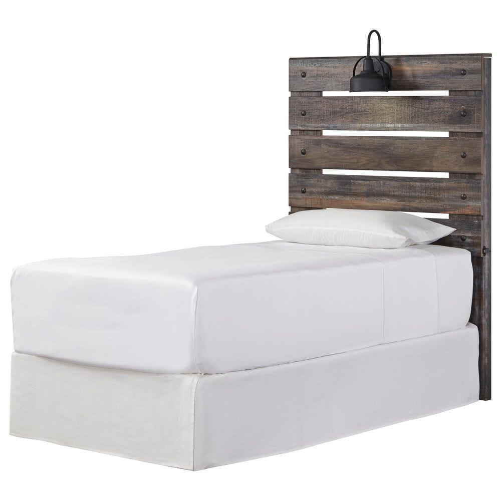 Ashley Drystan Twin Slat Headboard in Rustic Brown, , large