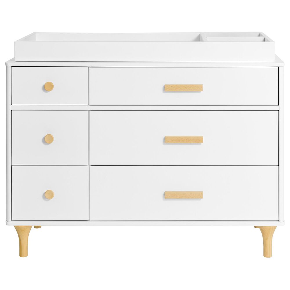 Babyletto Lolly 2 Piece Nursery Set in White and Natural, , large