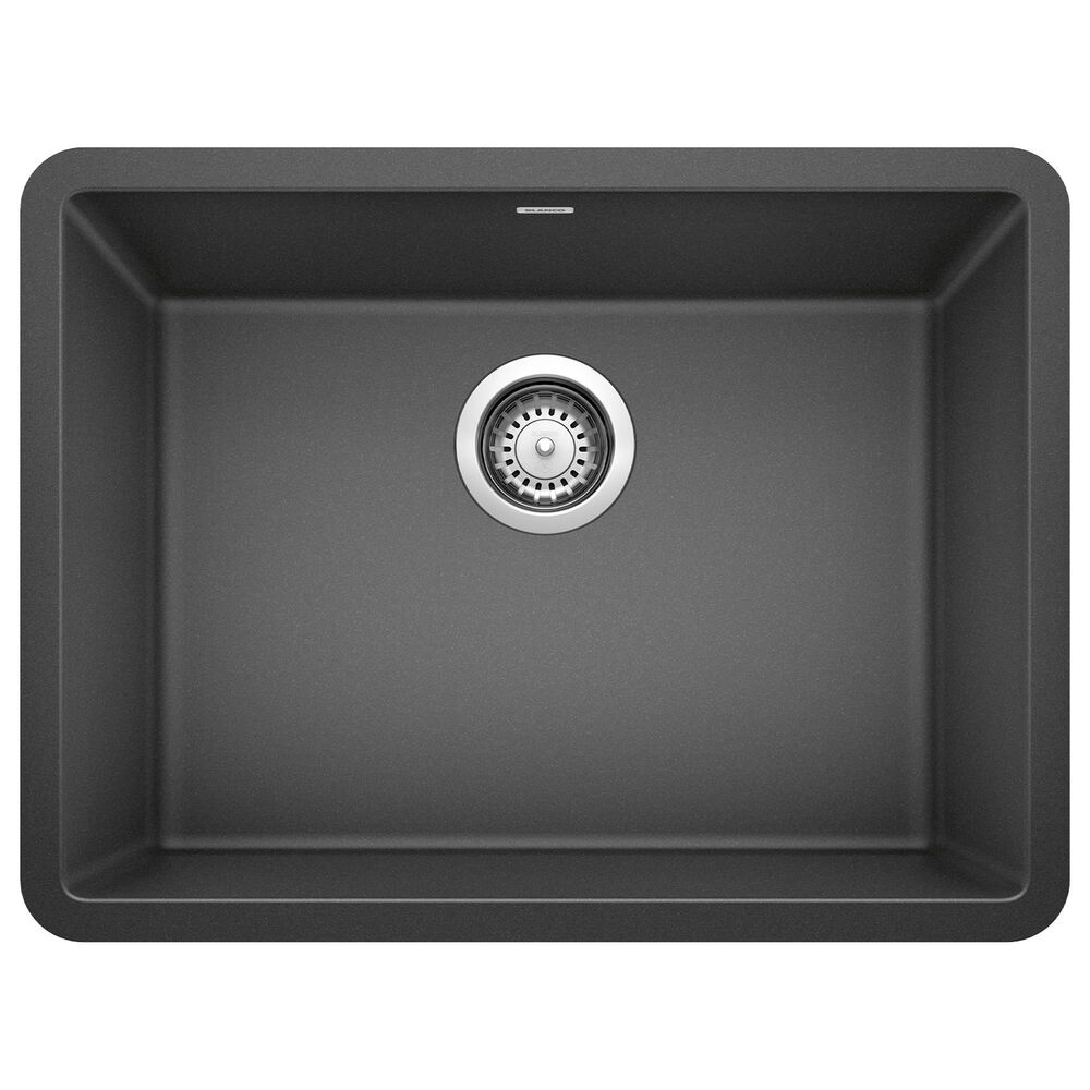 Blanco Precis 24" Single Rectangle Bowl Kitchen Sink in Anthracite, , large