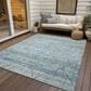 Dalyn Rug Company Portico PO1 Teal 8" x 10" Area Rug, , large