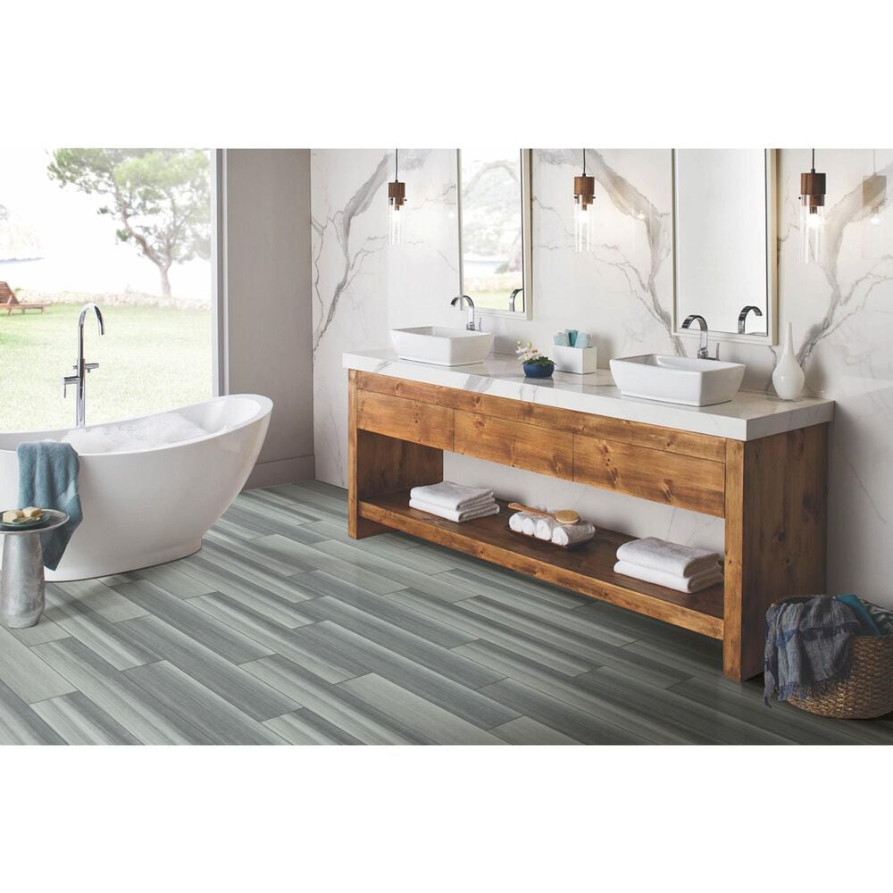 Happy Feet International Manhattan II Damask 9&quot; x 36&quot; Luxury Vinyl Plank, , large