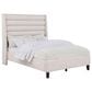 Pacific Landing Leslie Full Upholstered Platform Bed in Beige, , large