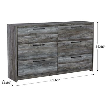 Ashley Baystorm 6 Drawer Dresser in Smoke Gray, , large
