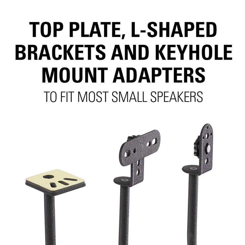 Sanus Adjustable Speaker Stands for Satellite Speakers in Black, , large