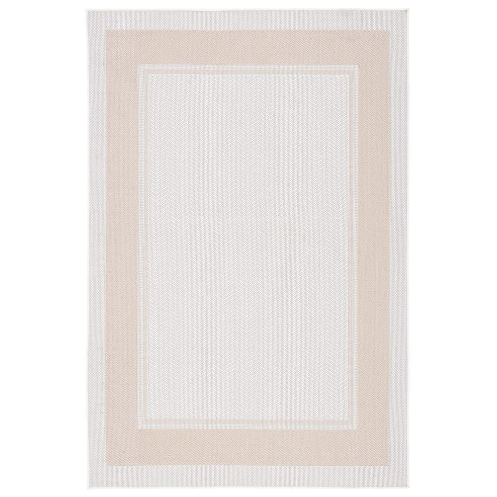 Safavieh Martha Stewart Cyprus Chevron 4"5" x 6"5" Ivory and Beige Area Rug, , large