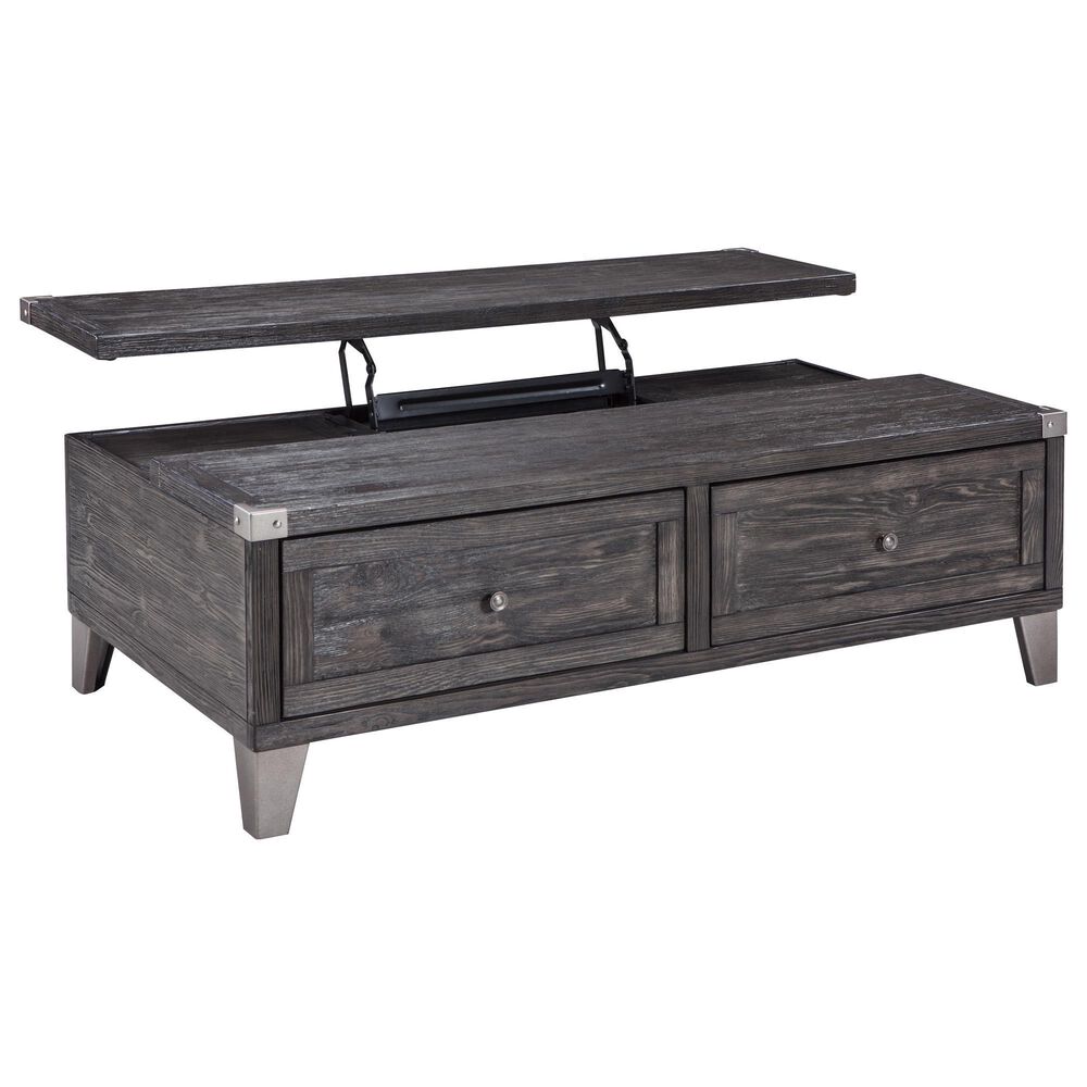 Ashley Todoe Lift Top Cocktail Table in Dark Gray, , large