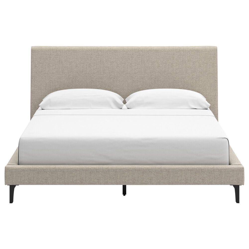 Ashley Cielden California King Upholstered Bed with Roll Slats in Tan, , large